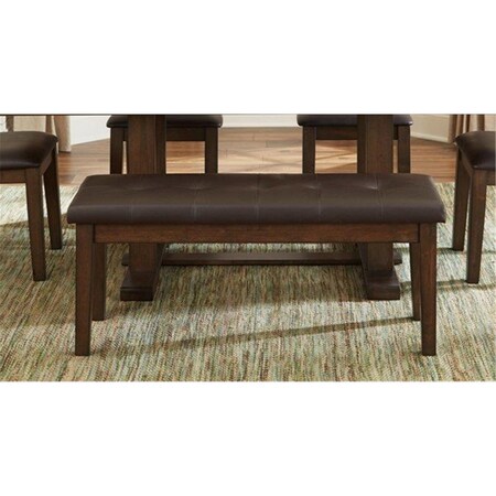 Made4Mattress 19 x 16.5 x 47 in. Wieland Bench - Rustic Dark Brown MA1360967